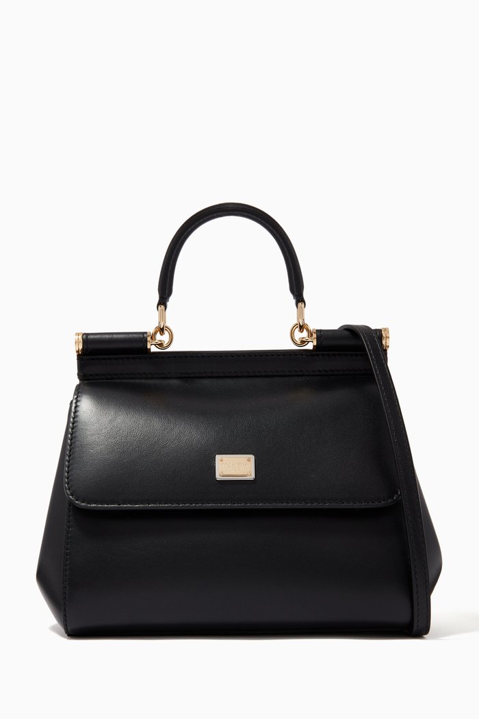 

Small Miss Sicily Bag in Aria Calfskin, Black
