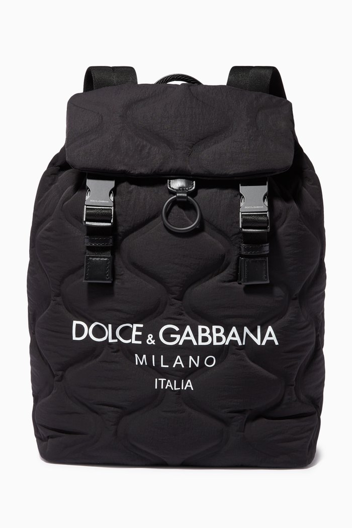 

Palermo Tecnico Logo Backpack in Nylon, Black