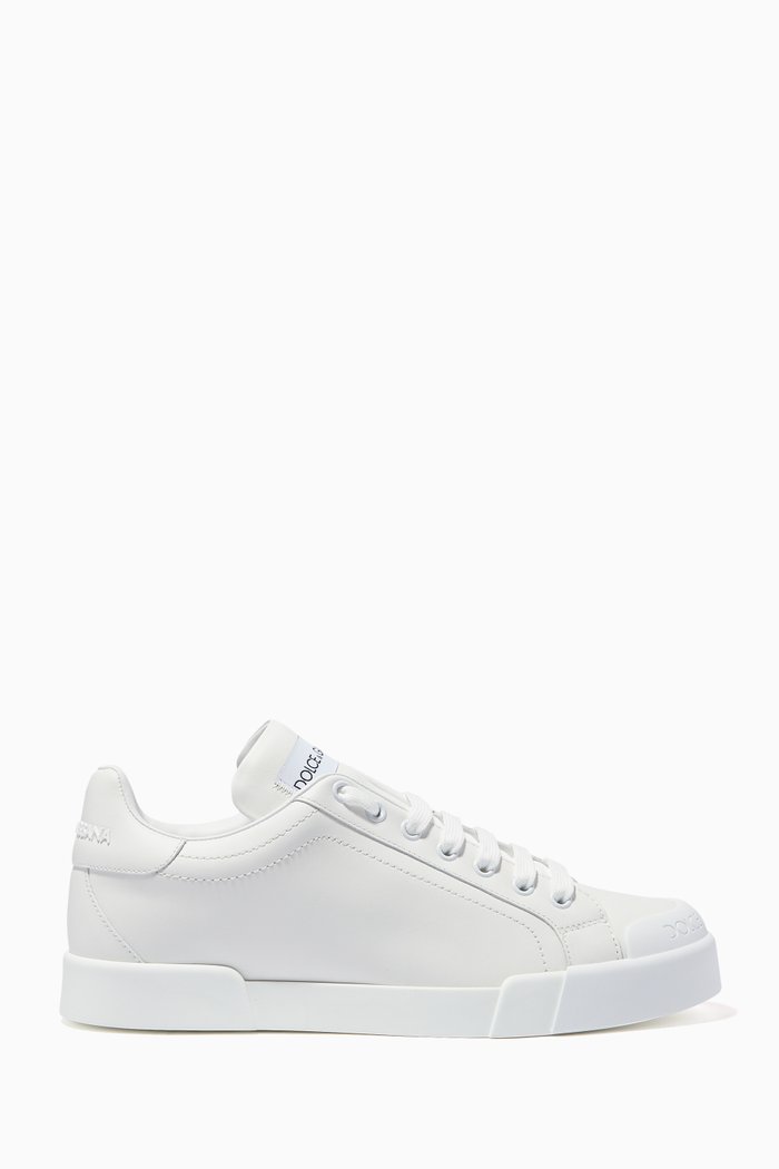 

Portofino Sneakers in Nappa & Rubber, White