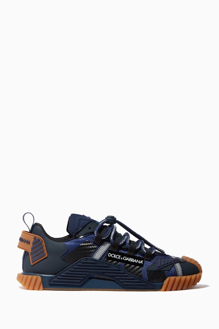 

NS1 Sneakers in Mesh & Leather, Blue