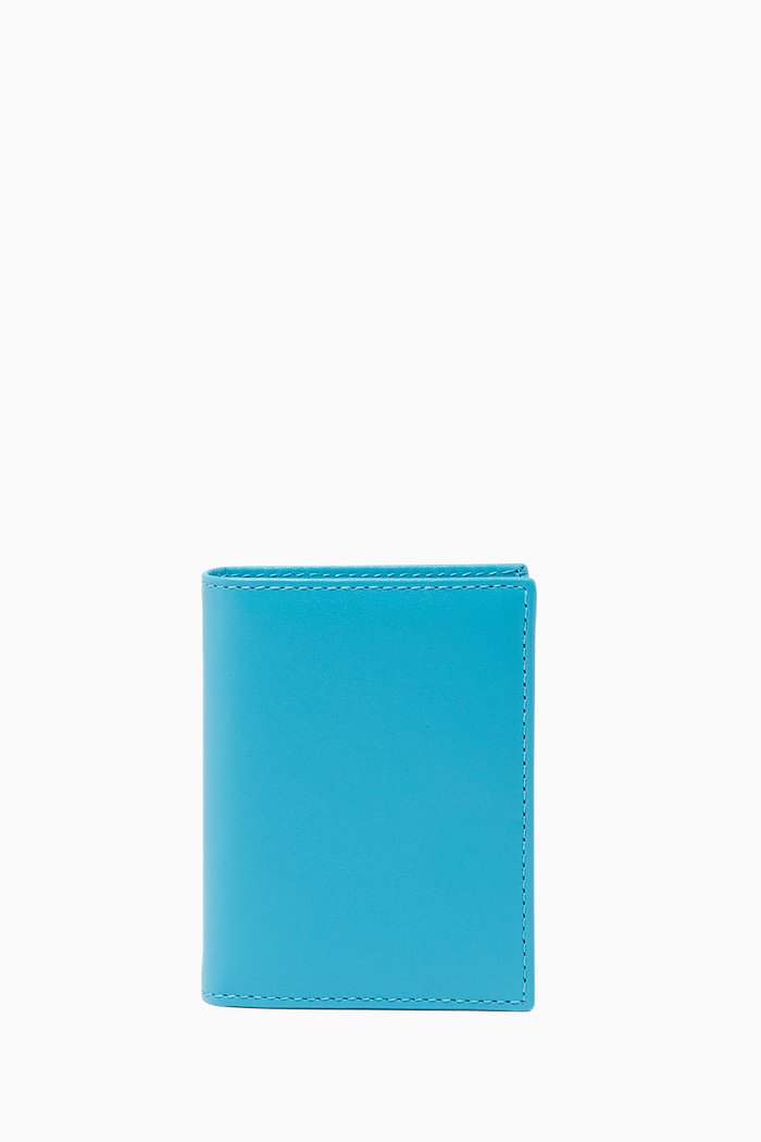 Classic Wallet in Leather, Blue