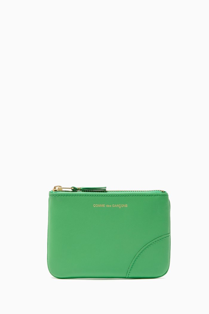 

Classic Card Holder in Leather, Green