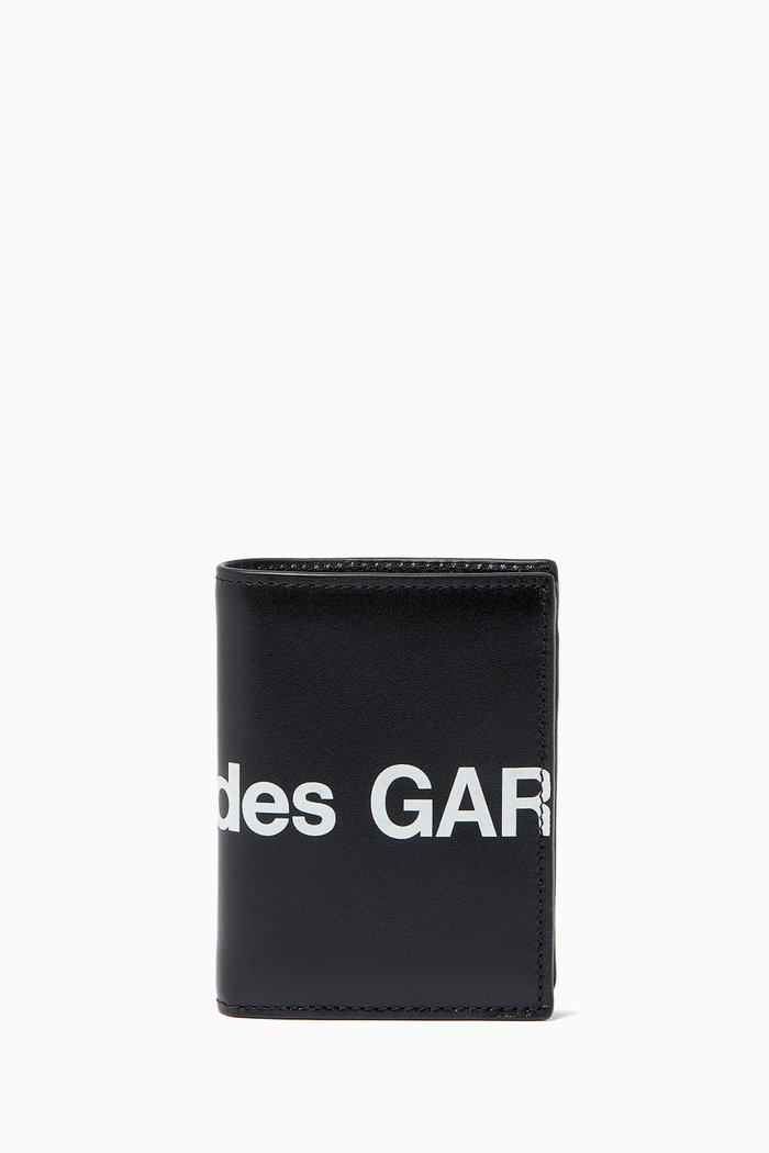 

Huge Logo Wallet in Leather, Black