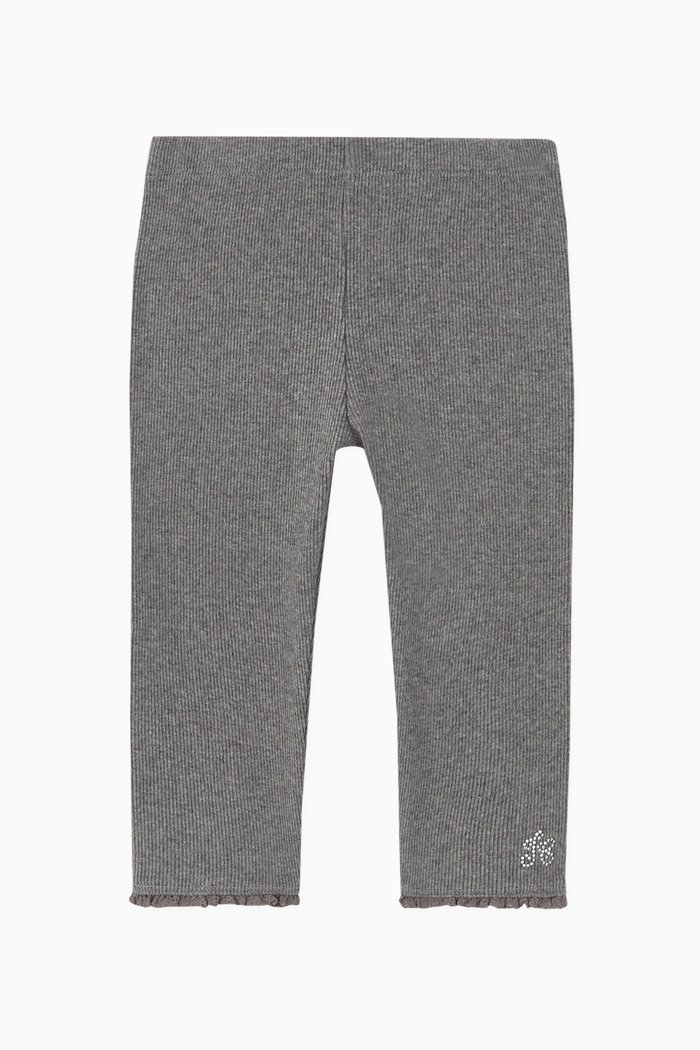 

Ribbed Jersey Leggings, Grey