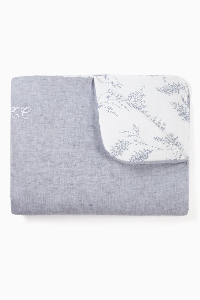 

Foliage Reversible Blanket, Blue