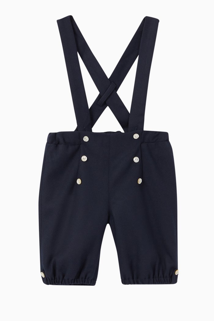 

Button Detail Dungarees, Blue