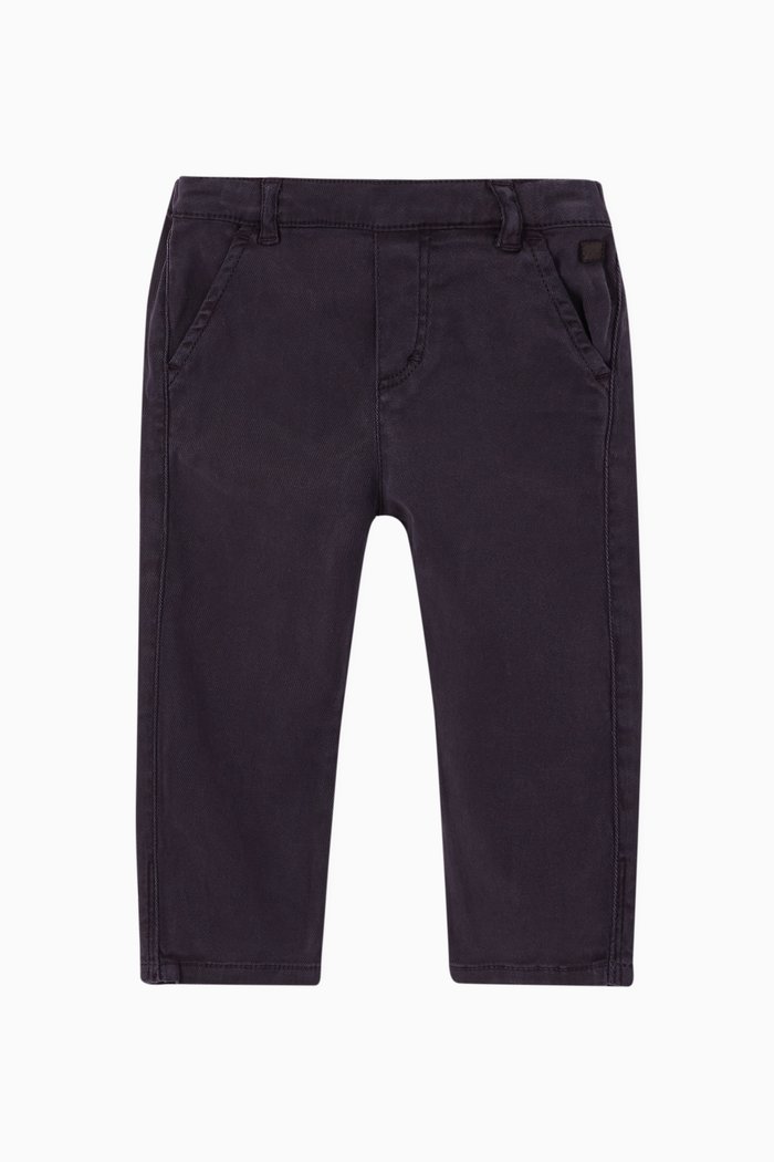 

Regular Fit Twill Trousers, Blue