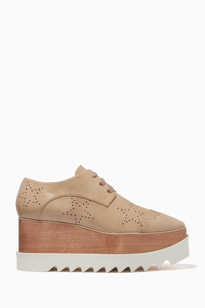 

Elyse Platforms in Patent Alter Leather, Neutral