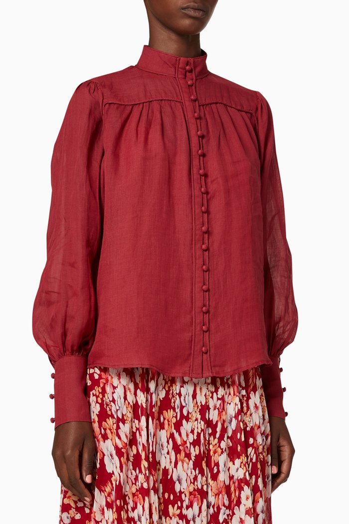 

Belle of Bloom Shirt, Red