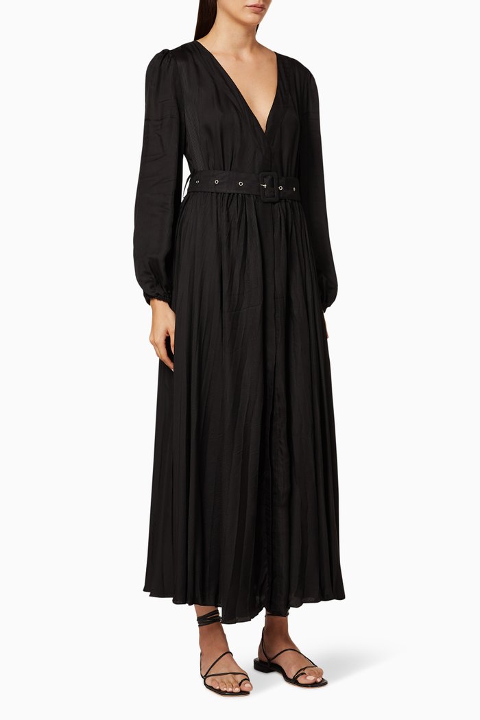 

Femme Viscose Maxi Dress, Black