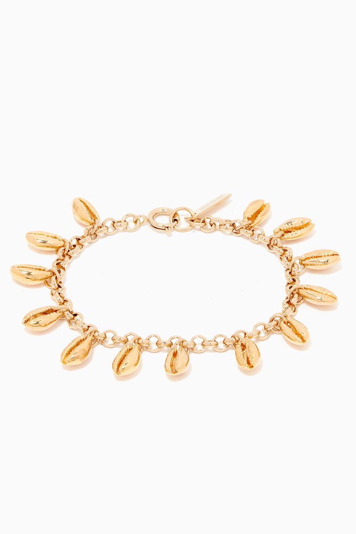 

Dangling Shell Bracelet, Gold