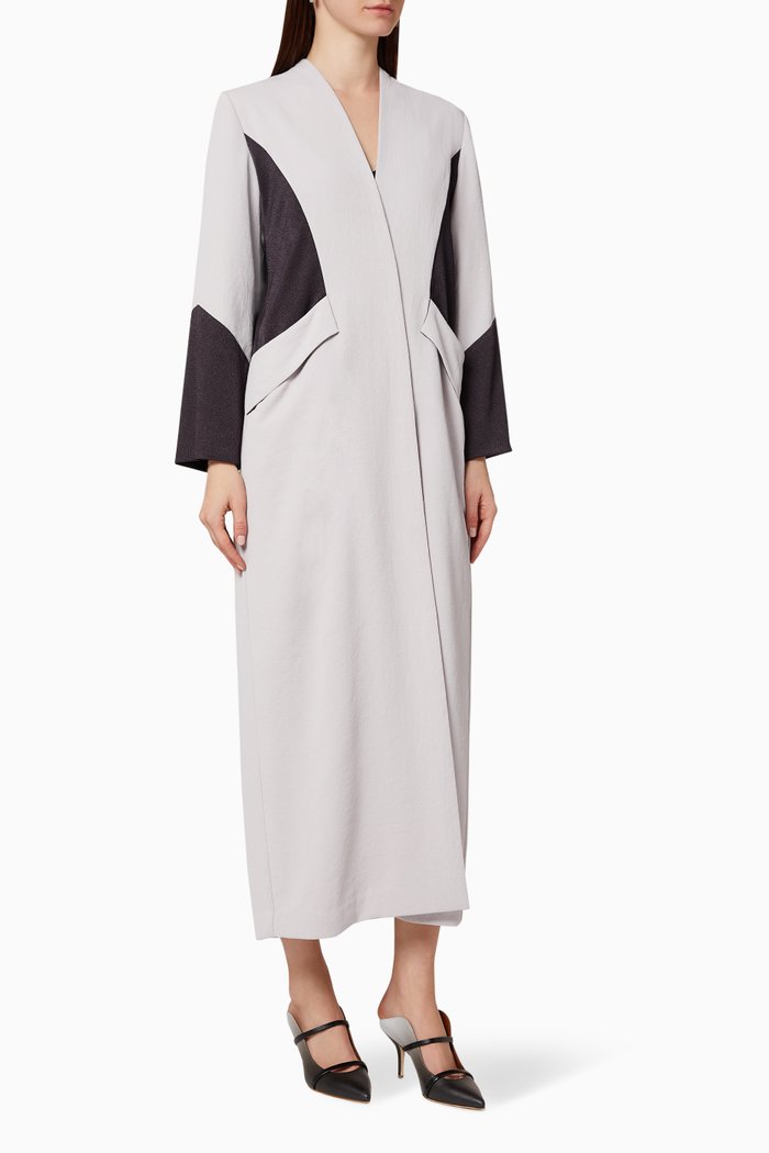 

Colour-Block Abaya, Purple