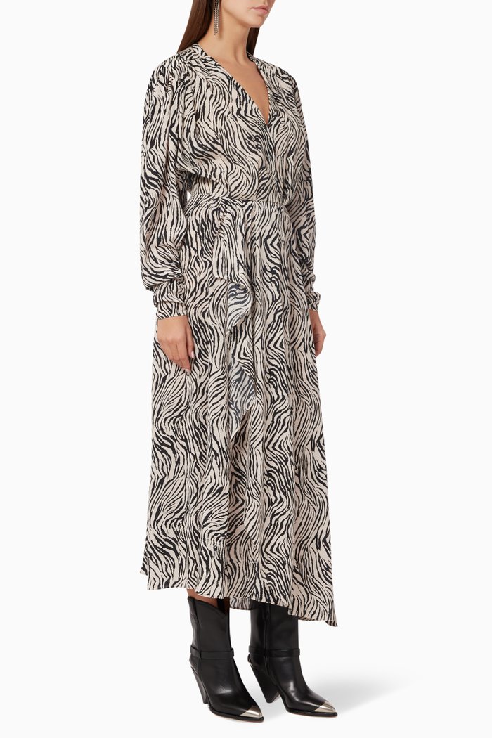 

Blainea Printed Silk Dress, White