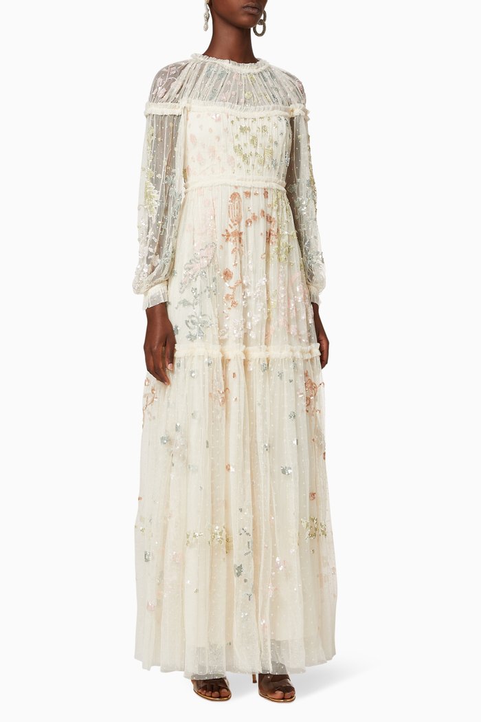 

Delphine Sequin Gown, Pink