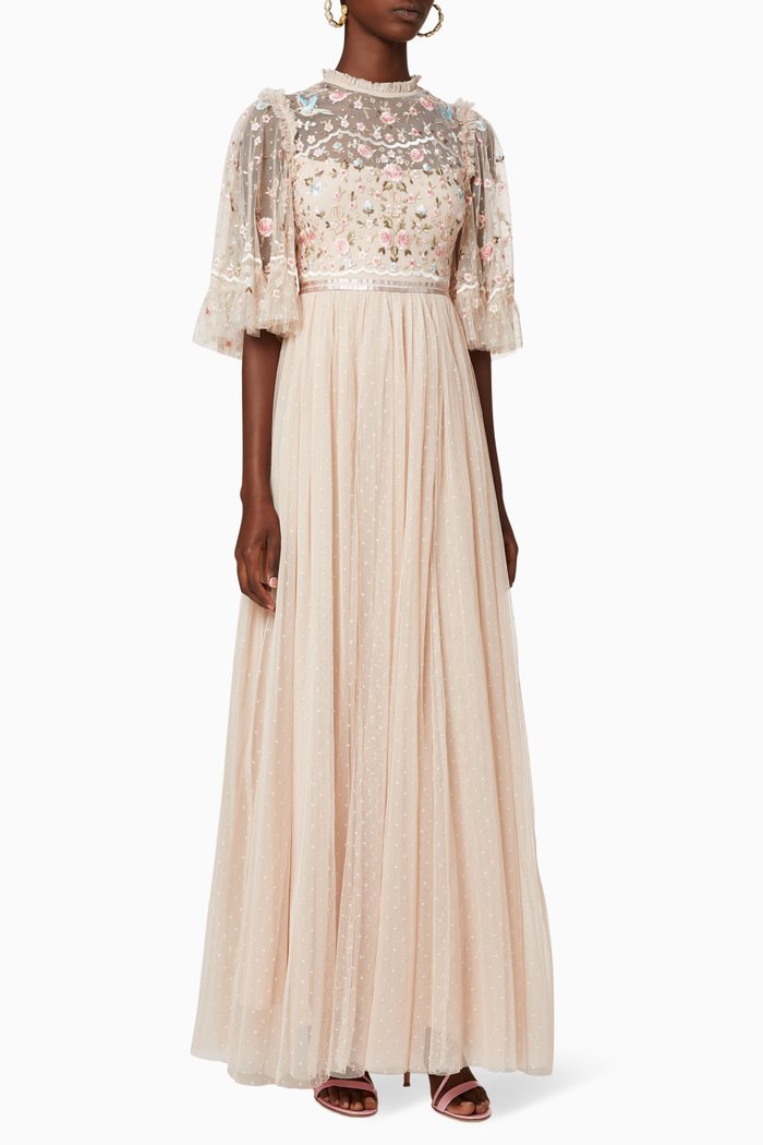 

Regency Garden Bodice Dress, Pink