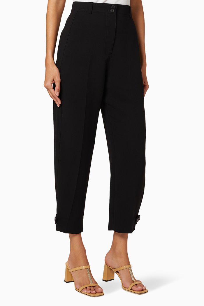 

Paula Crepe Peg Pants, Black