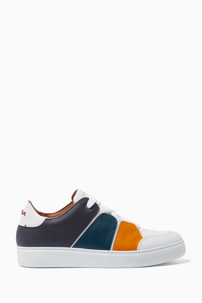 

Tiziano Sneakers in Calfskin Leather, Multicolour