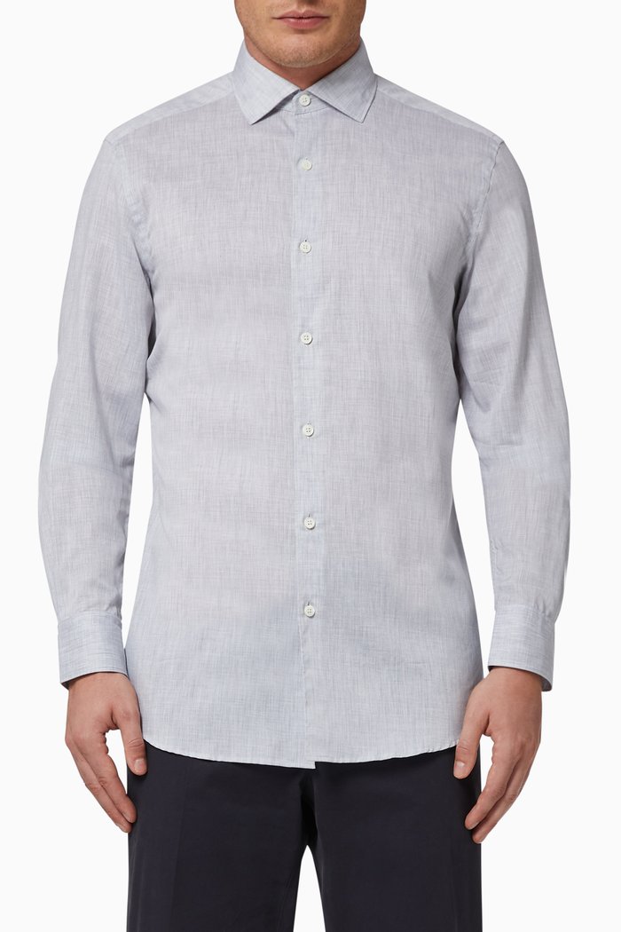 

Premium Cotton Shirt, Grey