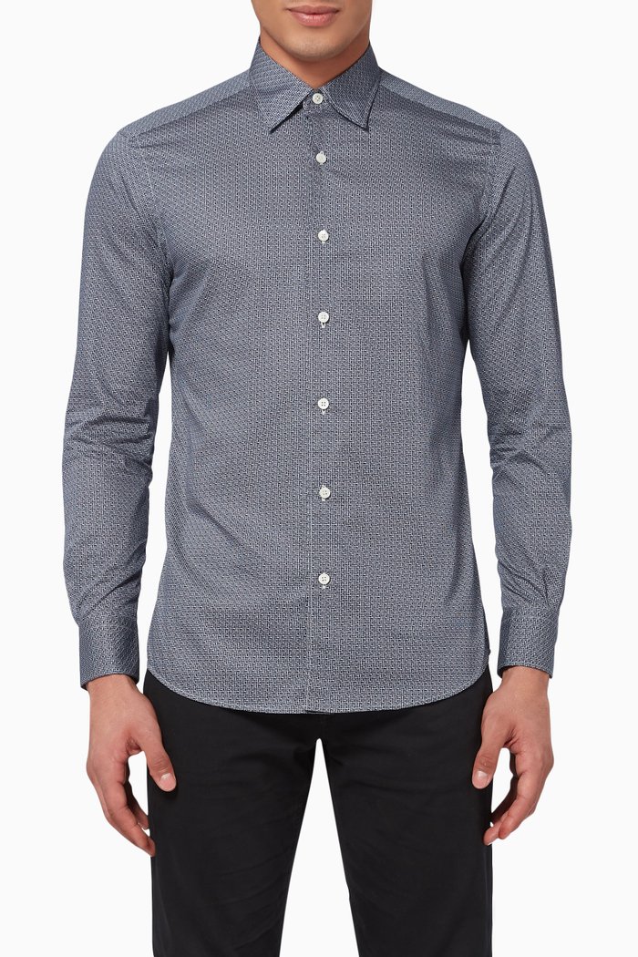 

Premium Cotton Shirt, Blue