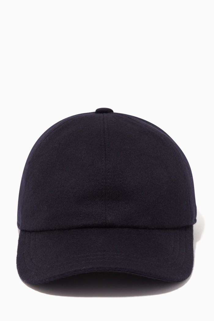 Cashmere Baseball Cap, Blue