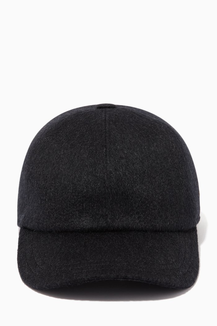 Cashmere Baseball Cap, Grey