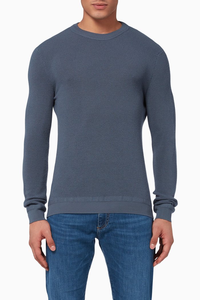 

Wool & Cashmere Knit Crewneck, Blue