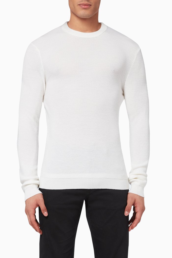 

Wool & Cashmere Knit Crewneck, White
