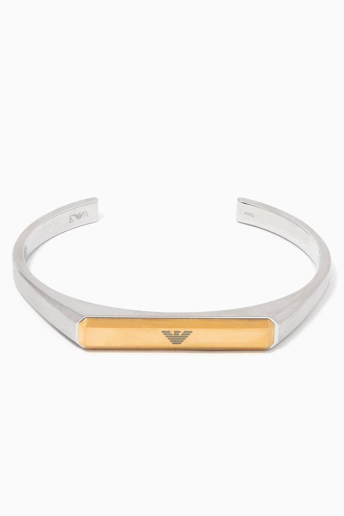Eagle Two-Tone Stainless Steel Cuff, Gold