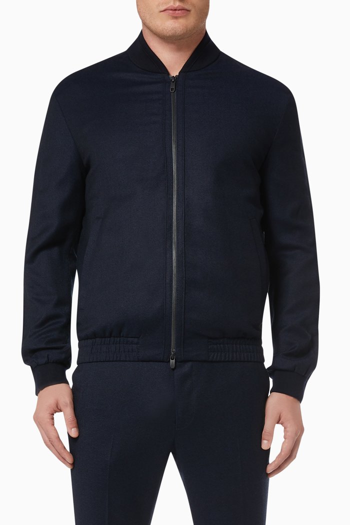 

TECHMERINO™ Wash & Go Bomber Jacket, Blue