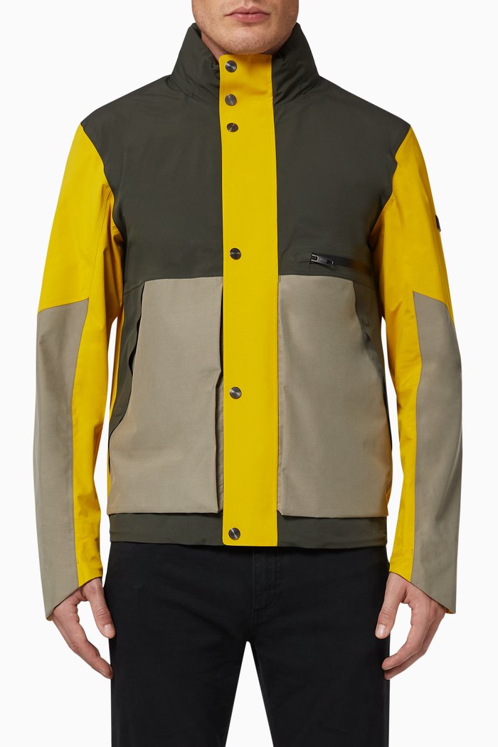 

Technical Fabric Hooded Jacket, Yellow