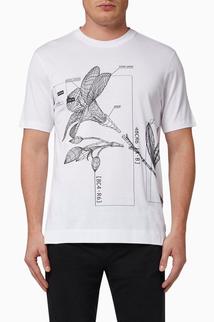 

Mercerised Cotton T-Shirt, White