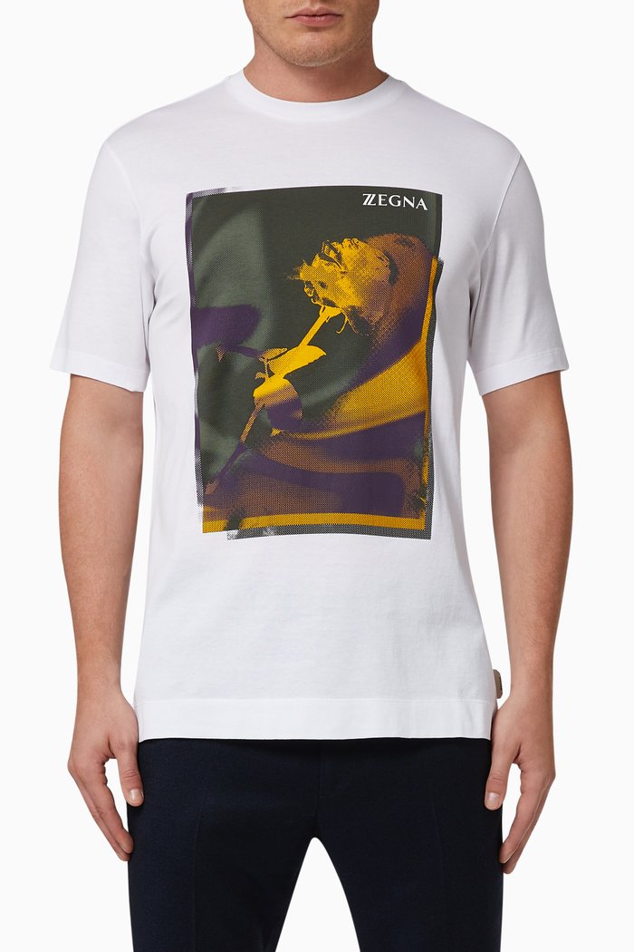 

Mercerized Cotton T-Shirt, White
