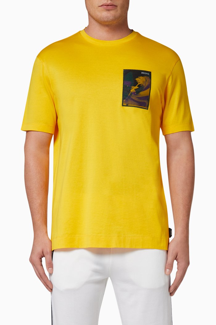 

Mercerised Cotton T-Shirt, Yellow