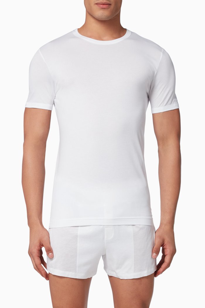 

Logo Patch Jersey T-Shirt, White