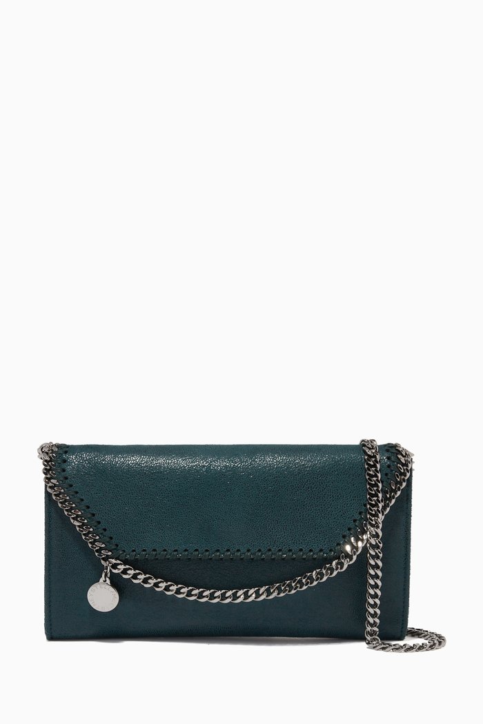 

Falabella Pouch in Shaggy Deer, Green