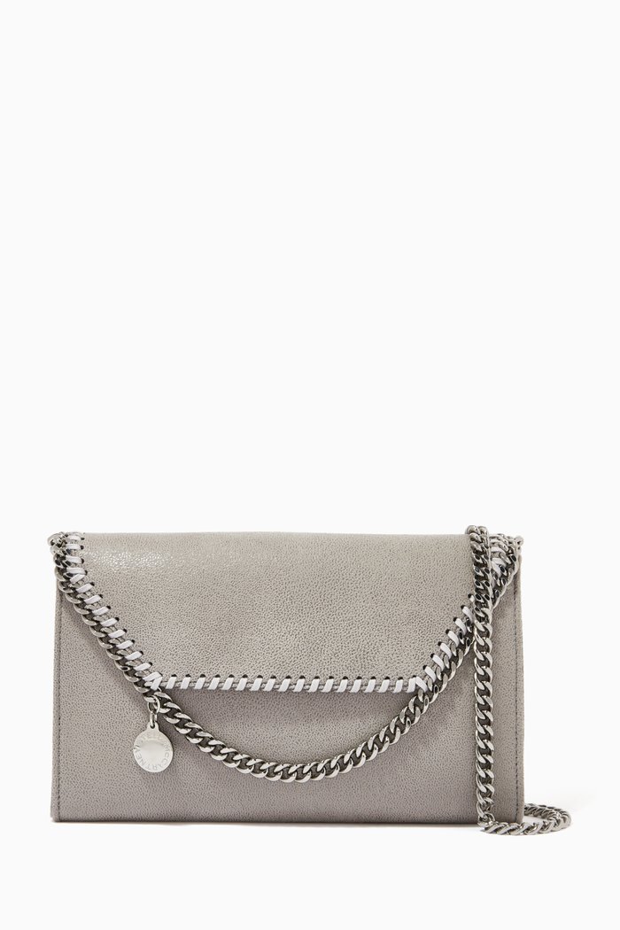 Falabella Pouch in Shaggy Deer, Grey