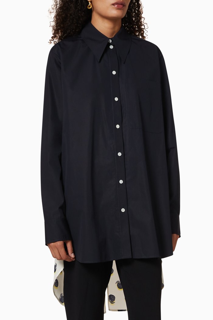 

Lola Organic Cotton & Silk Shirt, Blue