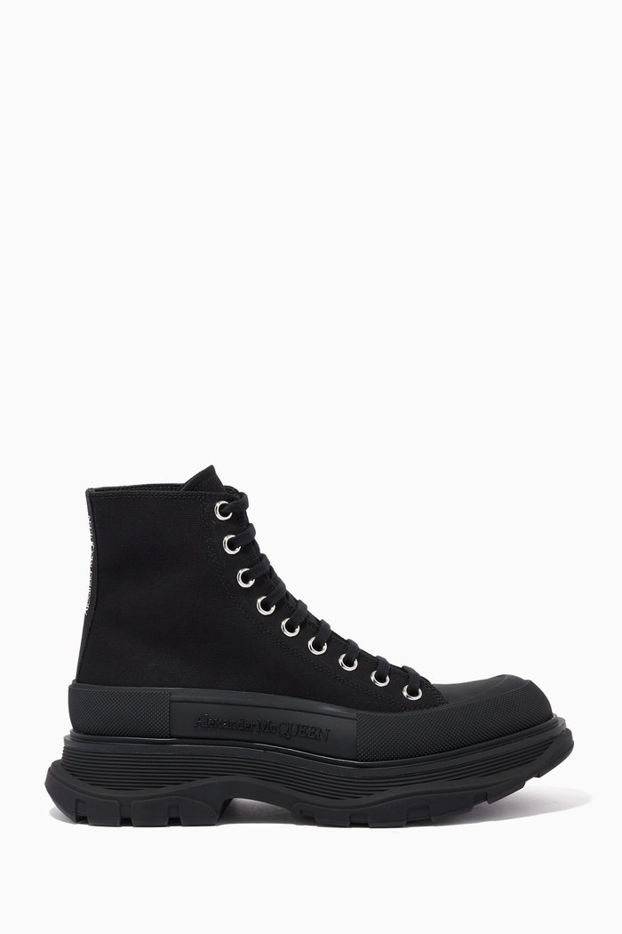 

Tread Slick Boots in Canvas, Black