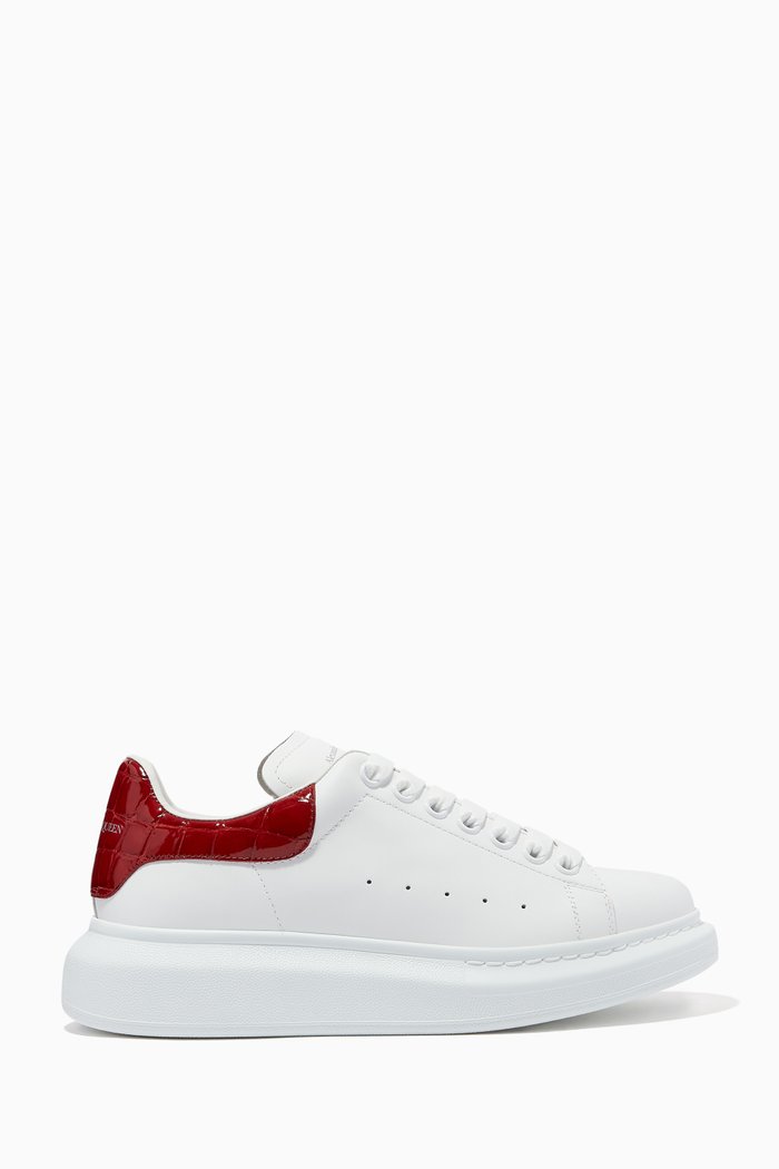 

Oversized Sneakers in Leather, Red