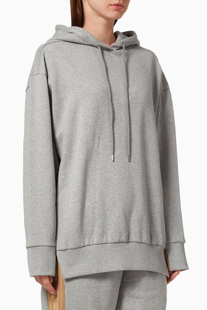 

23 OBS Knitted Hoodie in Organic Cotton, Grey