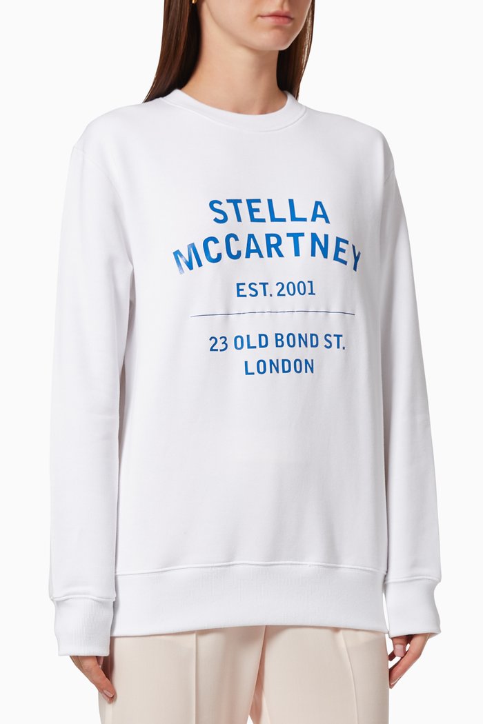 23 Old Bond Street London Cotton Sweatshirt, White