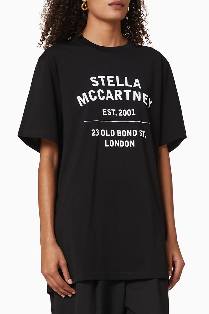 

23 Old Bond Street London Cotton T-Shirt, Black