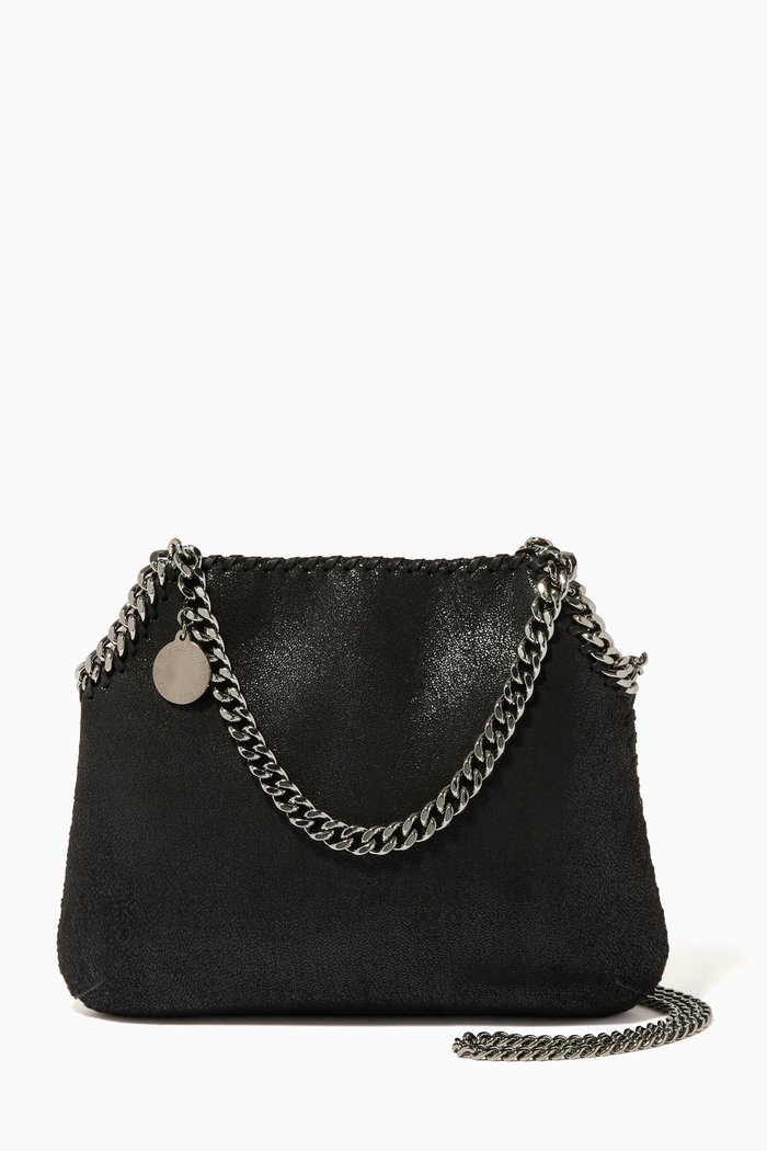 

Medium Falabella Shoulder Bag in Shaggy Deer, Black