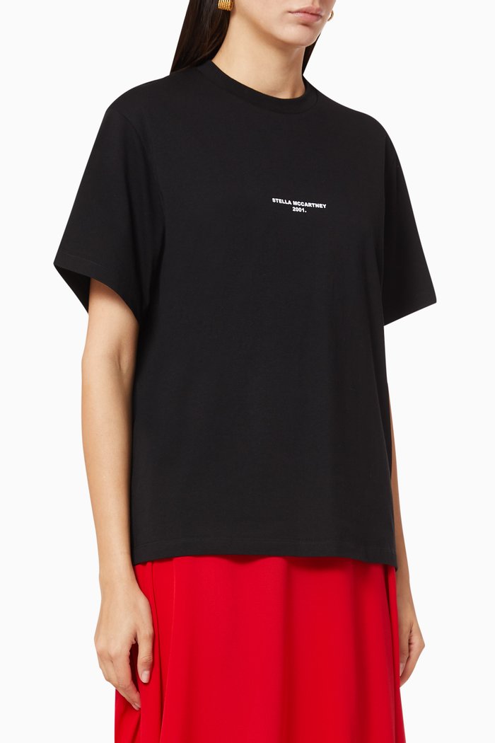 

"Stella McCartney 2001." Organic Cotton T-shirt, Black