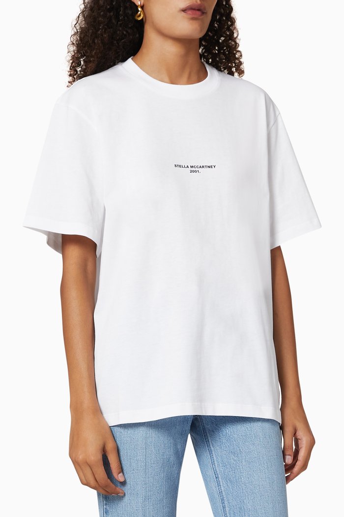

"Stella McCartney 2001." Organic Cotton T-Shirt, White