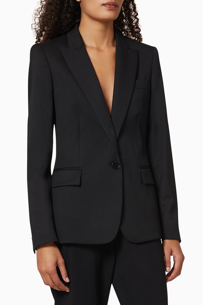 Iris Wool Jacket, Black