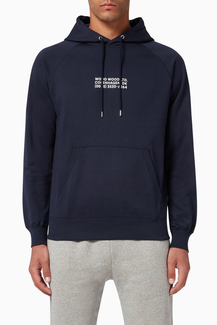 

Fred Organic Cotton Hoodie, Blue