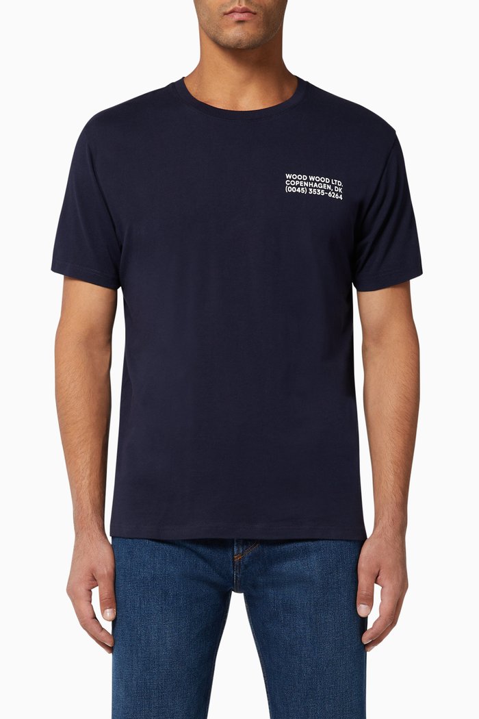 

Info Organic Cotton T-Shirt, Blue