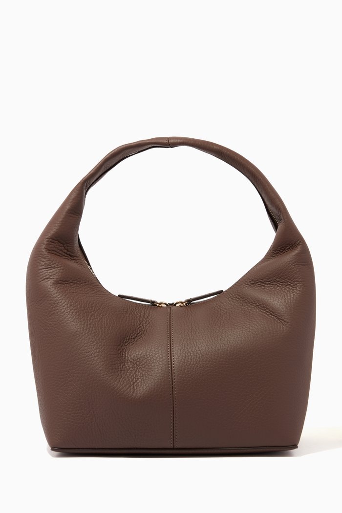 

Panier Bag in Leather, Brown