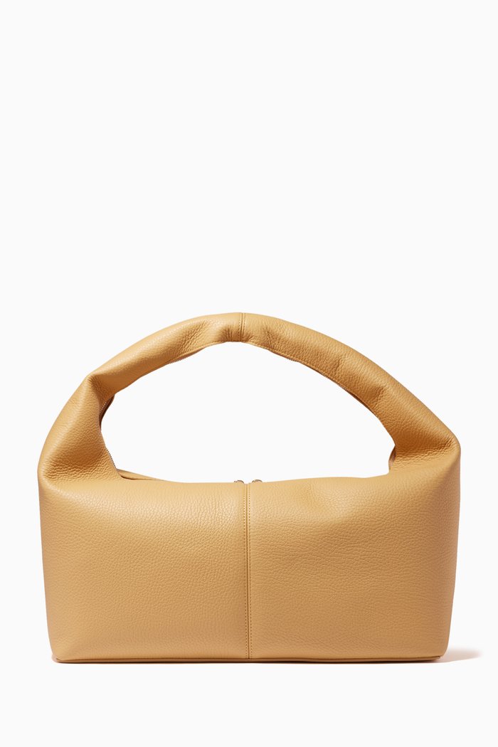

Grand Panier Bag in Leather, Neutral